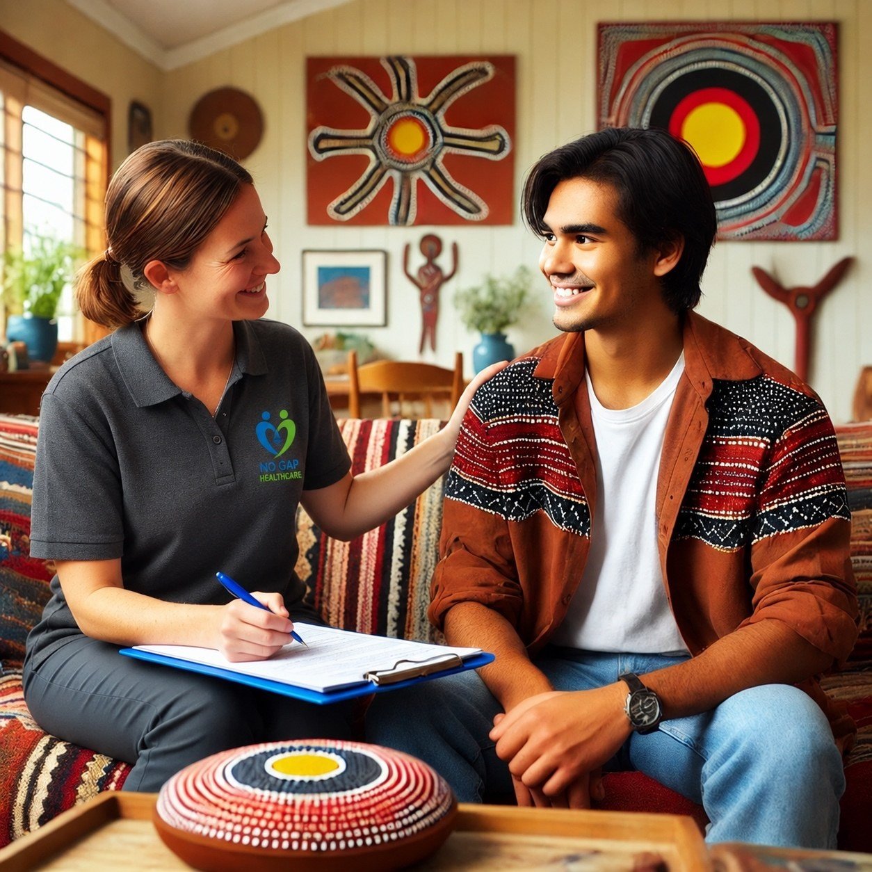Disability support consultation with Nogap Healthcare worker