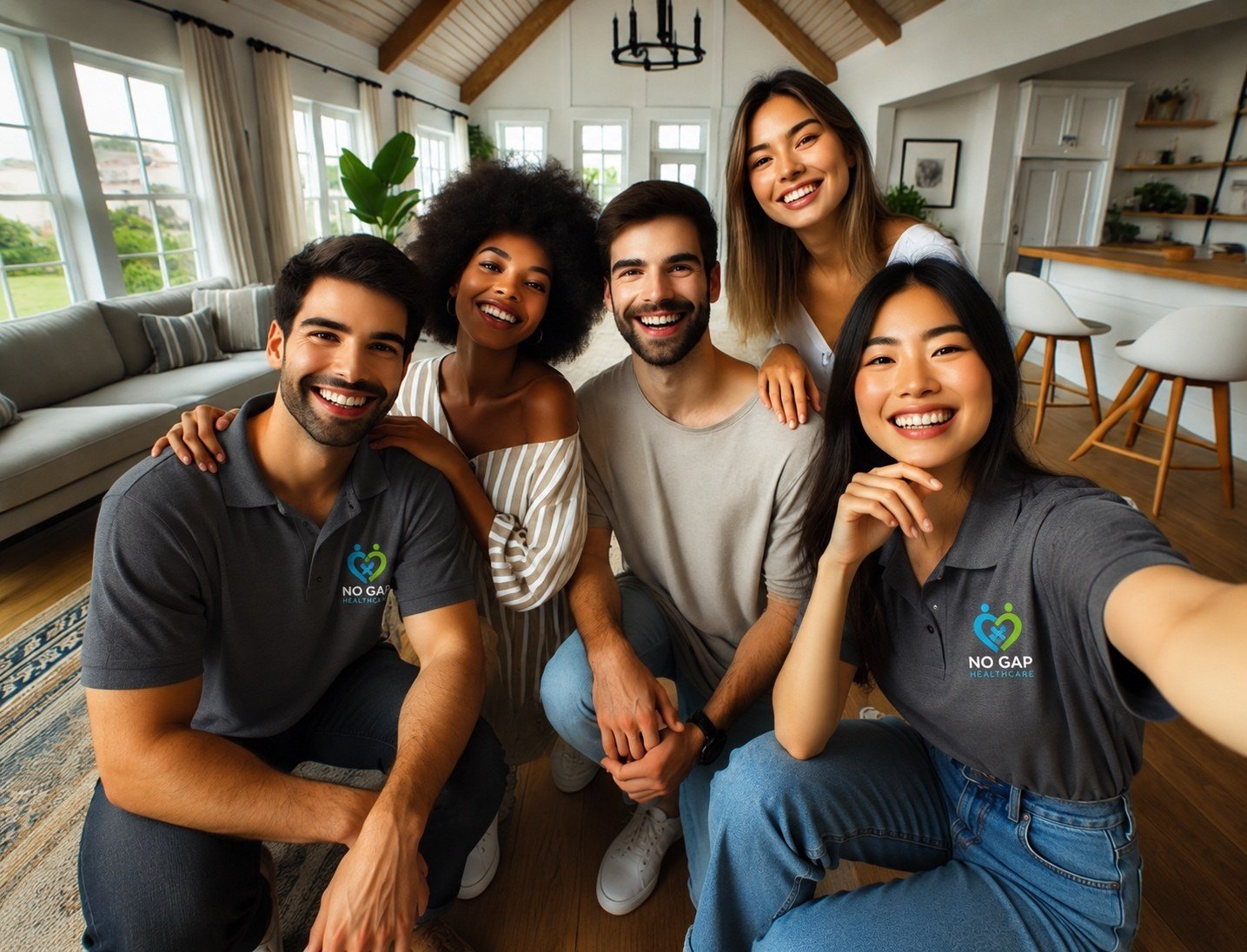 Care coordination support with Nogap Healthcare workers in a home environment